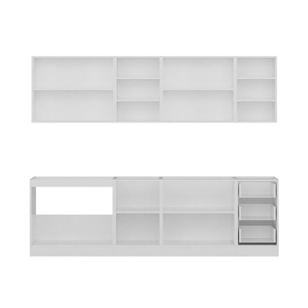 Minar 265 Cm Mutfak Dolabı Beyaz Antrasit 265-A2