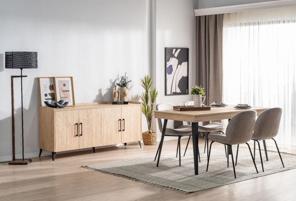 Ceramical Yemek Odası Takımı - Ebru