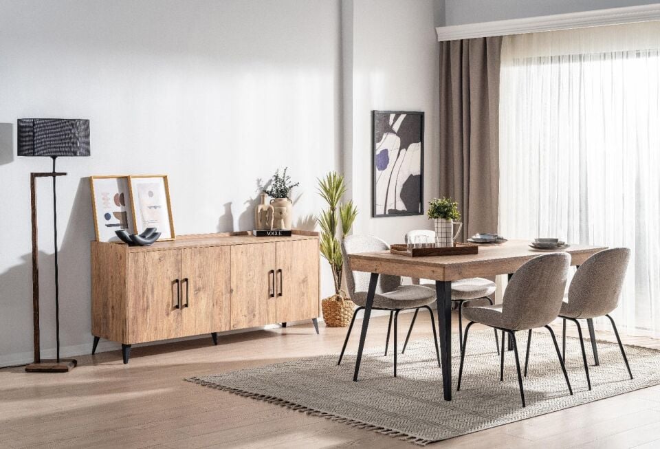 Ceramical Yemek Odası Takımı - Çam