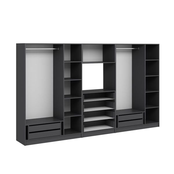 Kale 6 Kapaklı 8 Çekmeceli Tv Modüllü Dolap Antrasit