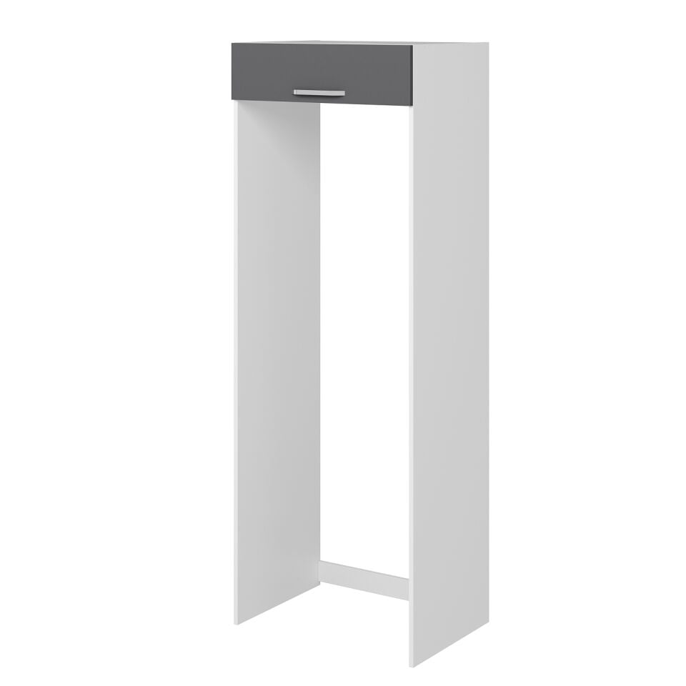 Alvinka Mutfak Modül 100-H222Cm Buz Dolabı Antrasit