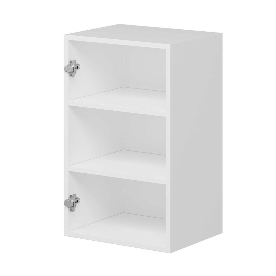 Alvinka Mutfak Modül Mbr_C Üst 1Dk2R 45-H72Cm Dolap Beyaz Antrasit Mdf