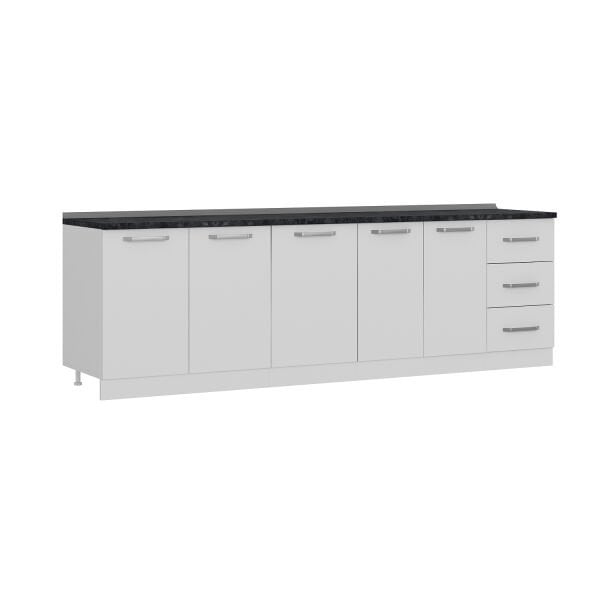 Minar 265 Cm Mutfak Dolabı Beyaz 265-B1-Alt Modül