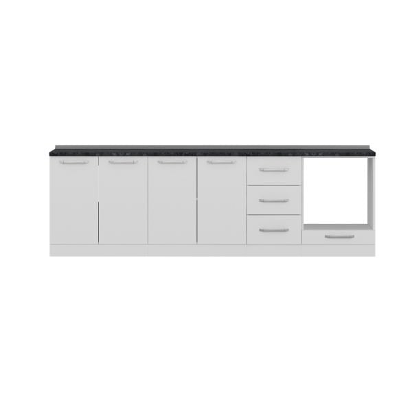 Minar 265 Cm Mutfak Dolabı Beyaz 265-B3-Alt Modül