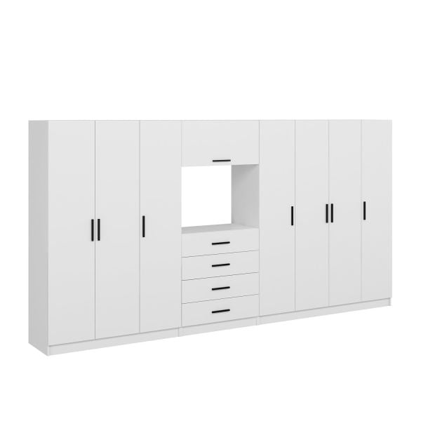 Kale 7 Kapaklı 8 Çekmeceli Tv Modüllü Dolap Beyaz