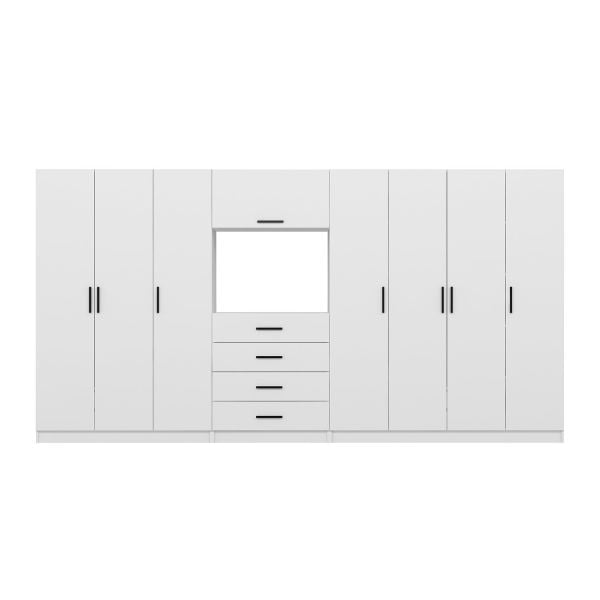 Kale 7 Kapaklı 8 Çekmeceli Tv Modüllü Dolap Beyaz