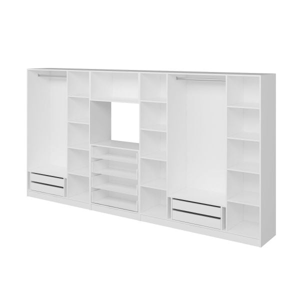 Kale 7 Kapaklı 8 Çekmeceli Tv Modüllü Dolap Beyaz