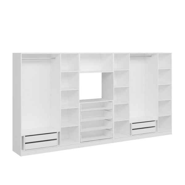 Kale 7 Kapaklı 8 Çekmeceli Tv Modüllü Dolap Beyaz