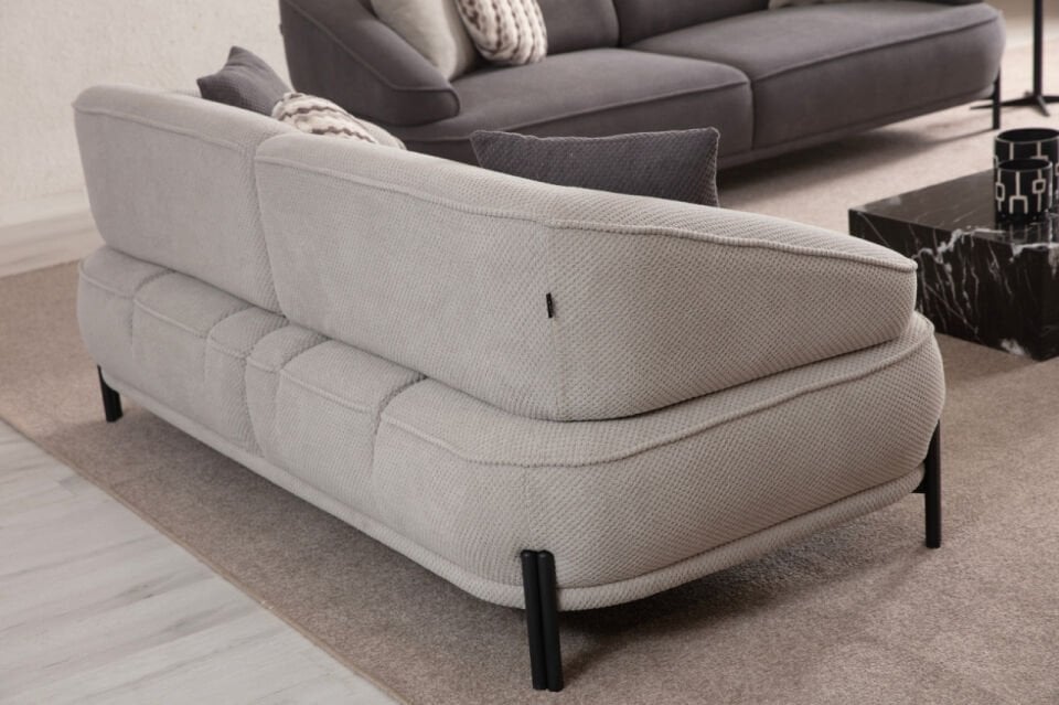 Maren 2'li Koltuk Palma 427 Siyah Ayak