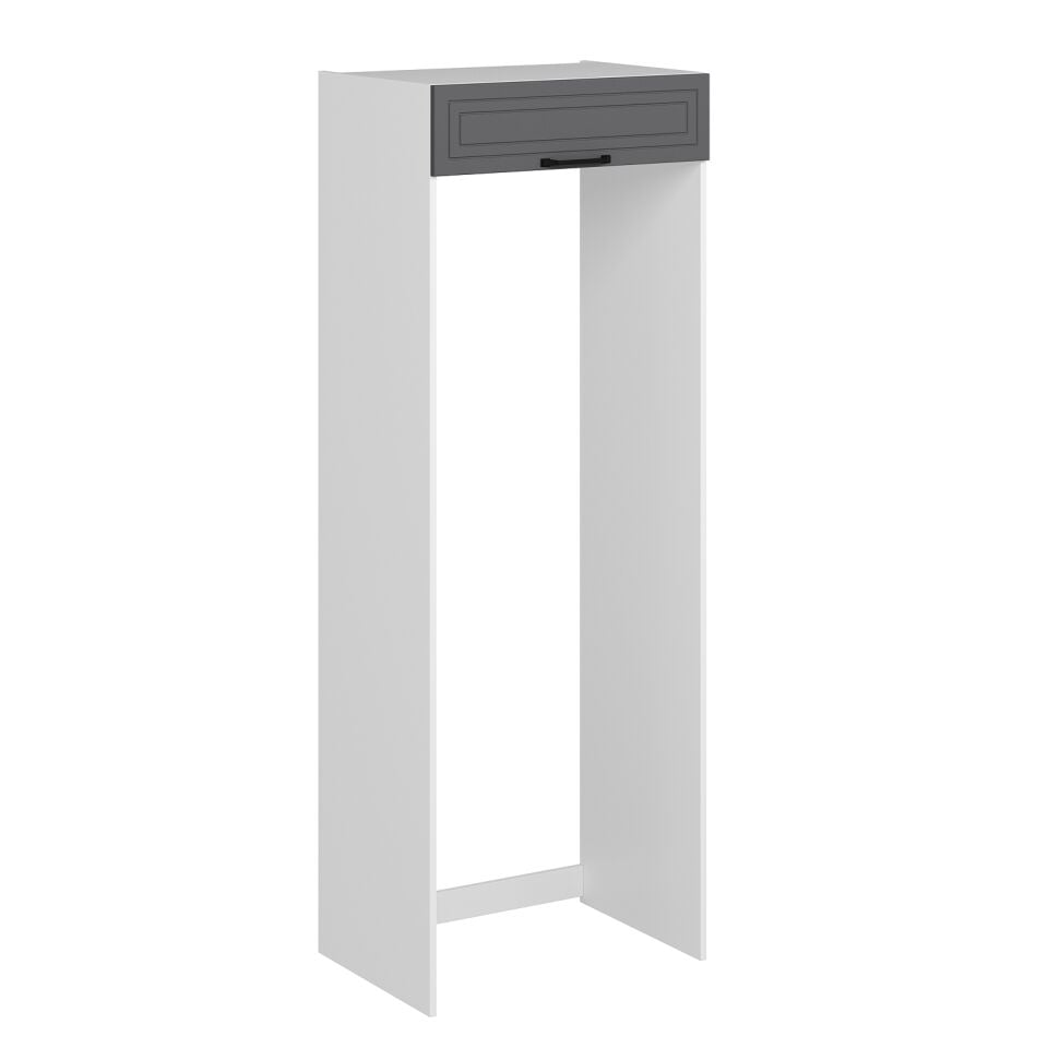 Alvinka Mutfak Modül Mbr_A 80-H222Cm Buz Dolabı Beyaz Antrasit