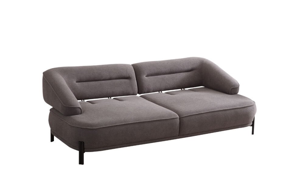 Maren 3'lü Koltuk Palma 431 Siyah Ayak