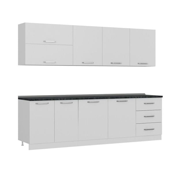 Minar 270 Cm Mutfak Dolabı Beyaz 270-B1