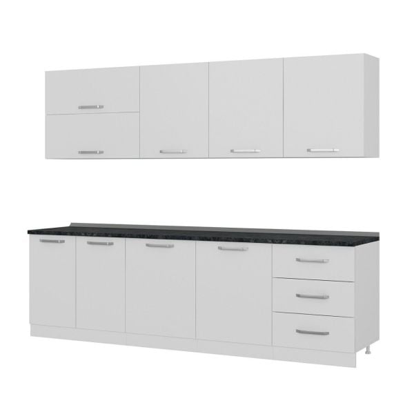 Minar 270 Cm Mutfak Dolabı Beyaz 270-B1