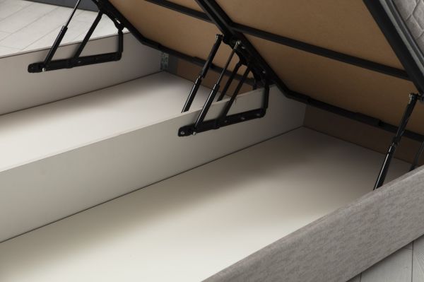 Motya Baza Başlık Seti - Açık Gri 90x190