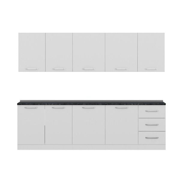 Minar 270 Cm Mutfak Dolabı Beyaz 270-B2