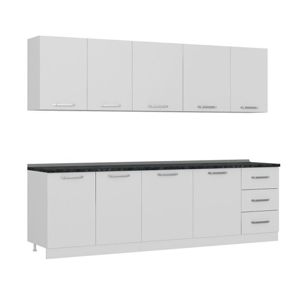 Minar 270 Cm Mutfak Dolabı Beyaz 270-B2