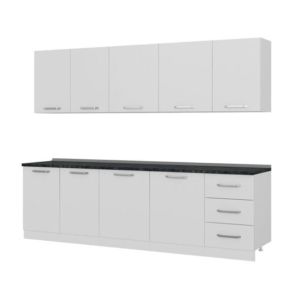 Minar 270 Cm Mutfak Dolabı Beyaz 270-B2