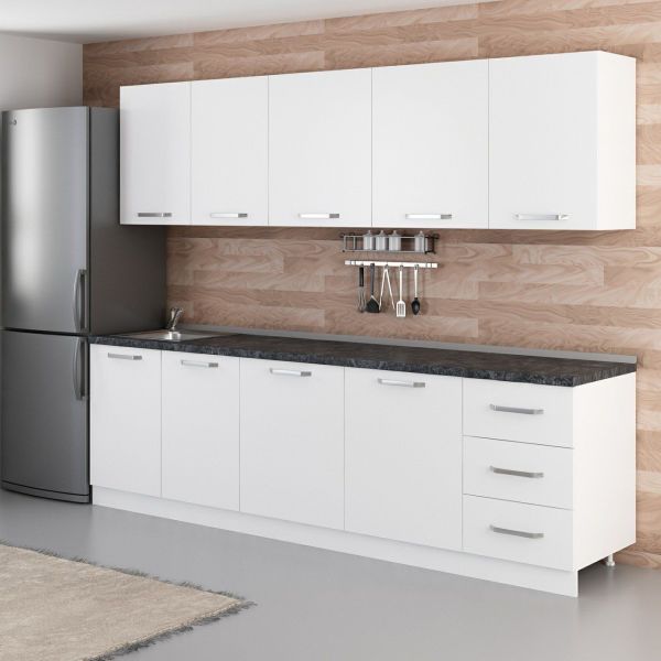 Minar 270 Cm Mutfak Dolabı Beyaz 270-B2