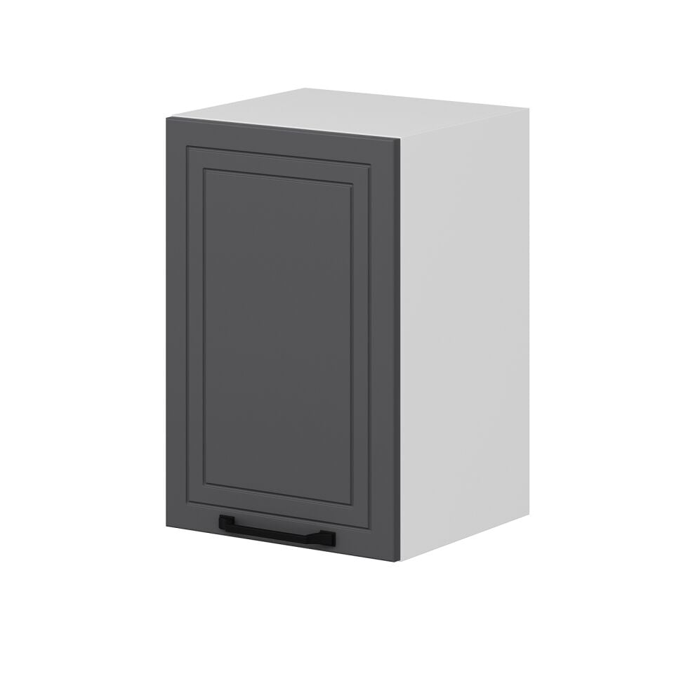 Alvinka Mutfak Modül Mbr_A Üst 1Dk1R 40-H60Cm Dolap Beyaz Antrasit