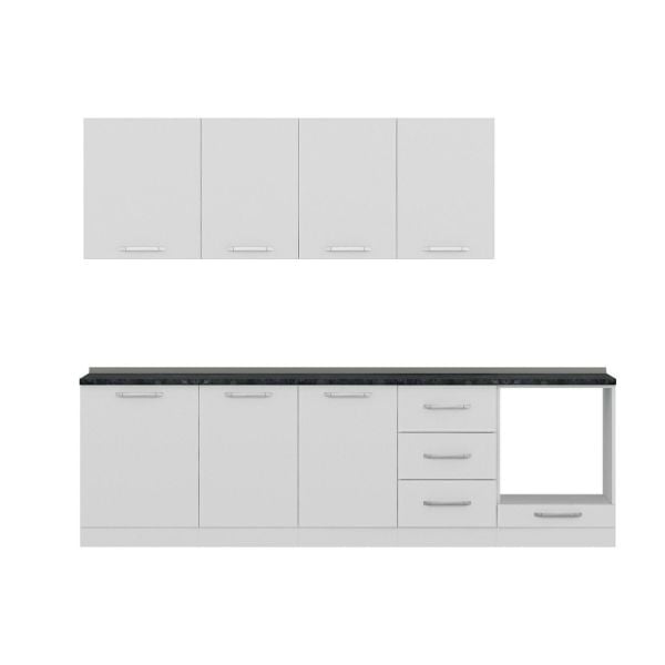 Minar 270 Cm Mutfak Dolabı Beyaz 270-B3