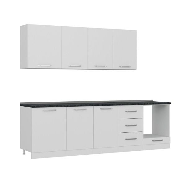 Minar 270 Cm Mutfak Dolabı Beyaz 270-B3