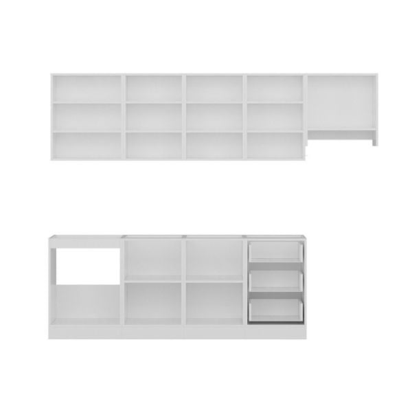 Minar 270 Cm Mutfak Dolabı Beyaz 270-B4