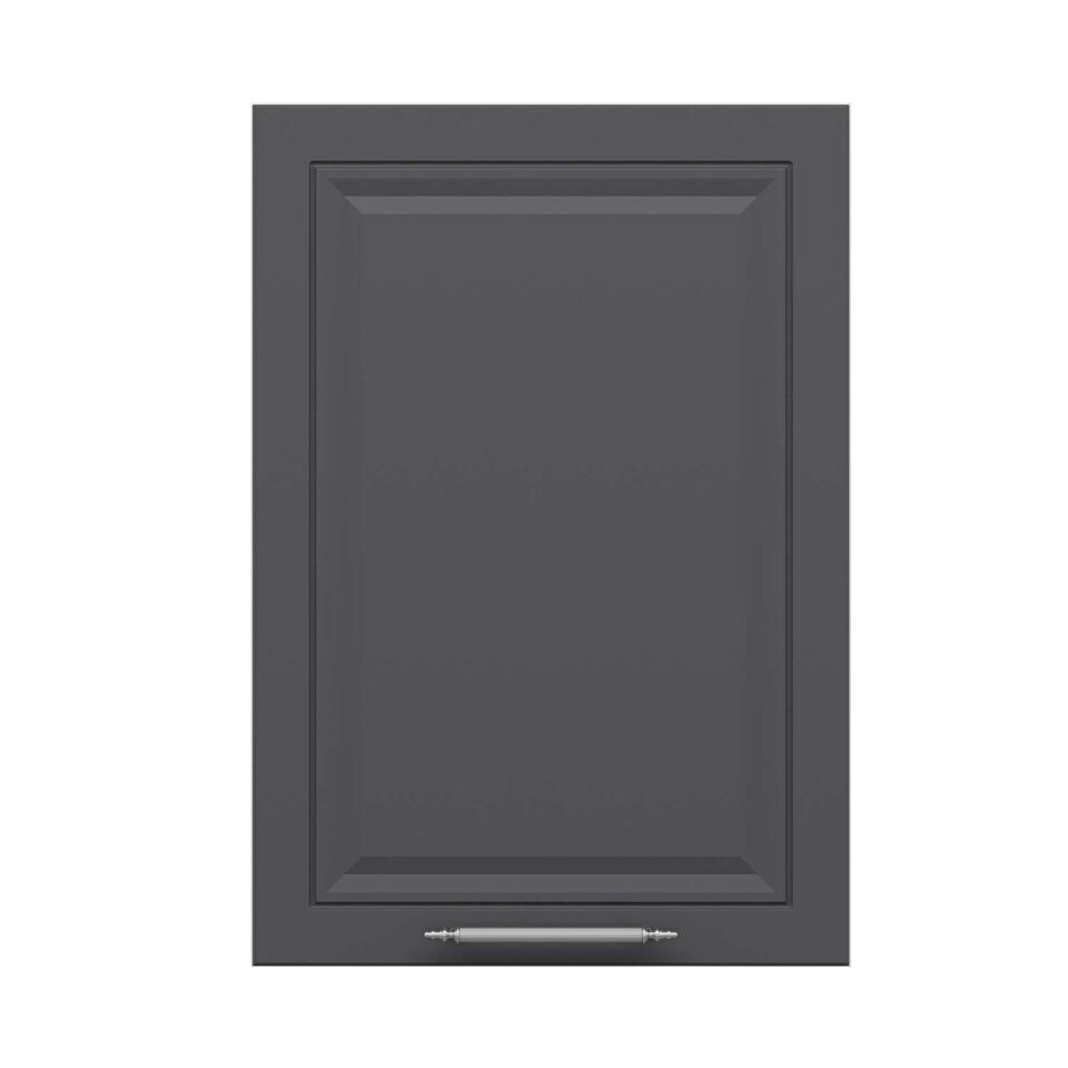 Alvinka Mutfak Modül Mbr_C Üst 1Dk2R 50-H72Cm Dolap Beyaz Antrasit Mdf