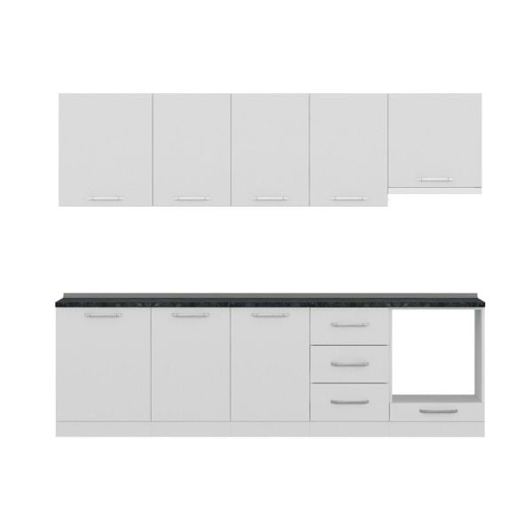 Minar 270 Cm Mutfak Dolabı Beyaz 270-B5