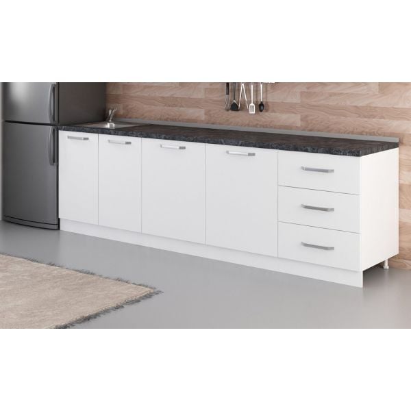 Minar 270 Cm Mutfak Dolabı Beyaz 270-B1-Alt Modül