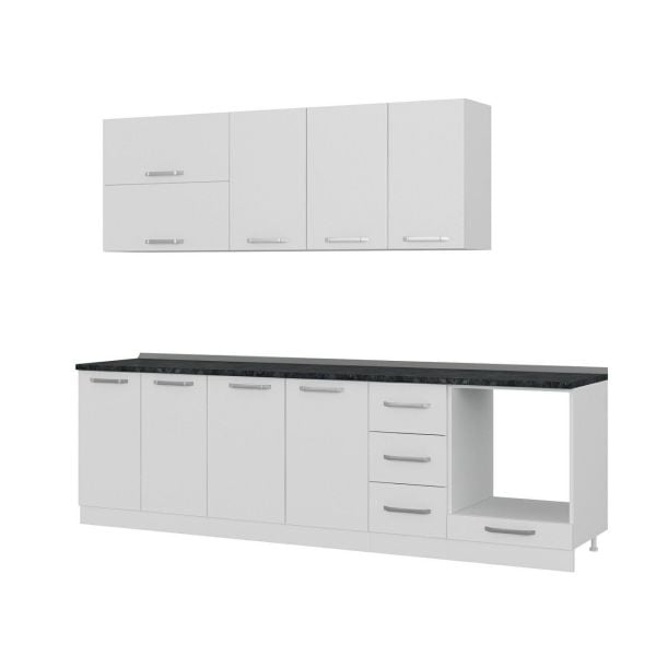 Minar 270 Cm Mutfak Dolabı Beyaz 270-B6