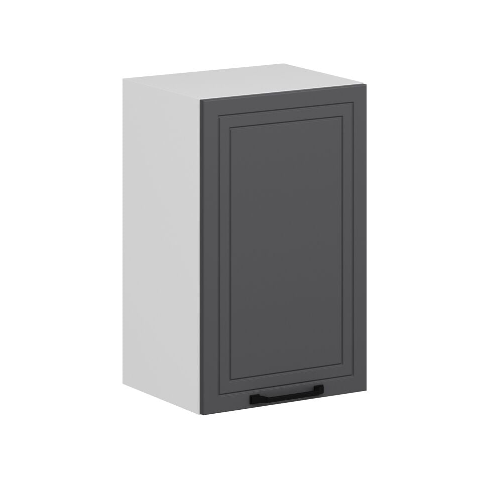 Alvinka Mutfak Modül Mbr_A Üst 1Dk2R 45-H72Cm Dolap Beyaz Antrasit