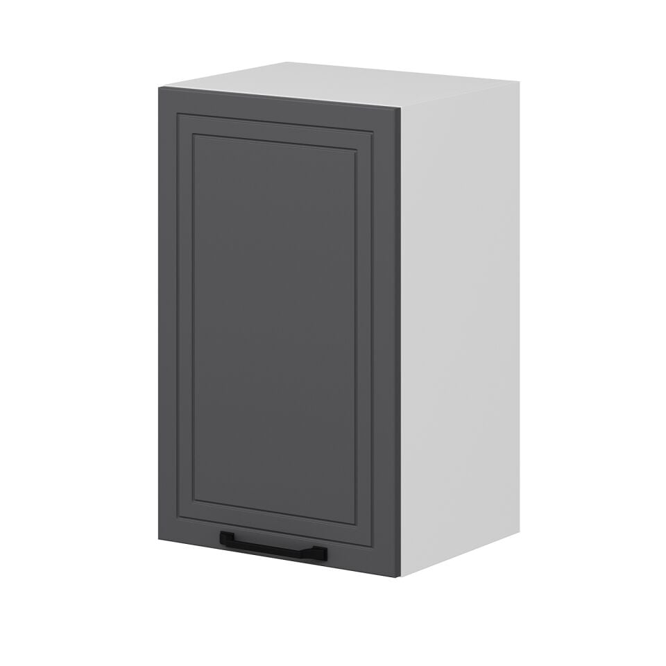 Alvinka Mutfak Modül Mbr_A Üst 1Dk2R 45-H72Cm Dolap Beyaz Antrasit