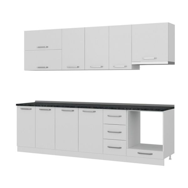 Minar 270 Cm Mutfak Dolabı Beyaz 270-B8