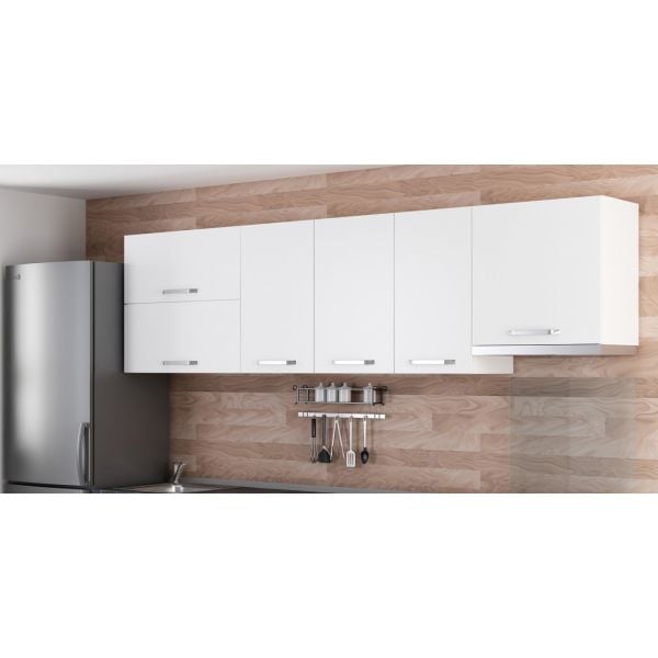 Minar 270 Cm Mutfak Dolabı Beyaz 270-B7-Üst Modül