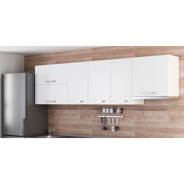 Minar 270 Cm Mutfak Dolabı Beyaz 270-B8-Üst Modül