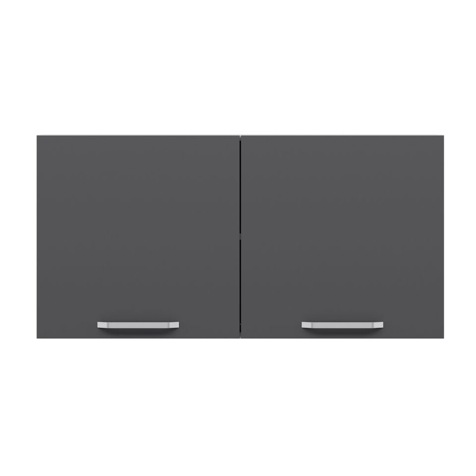 Alvinka Mutfak Modül Üst 2Dk1R 100-H60Cm Dolap Antrasit