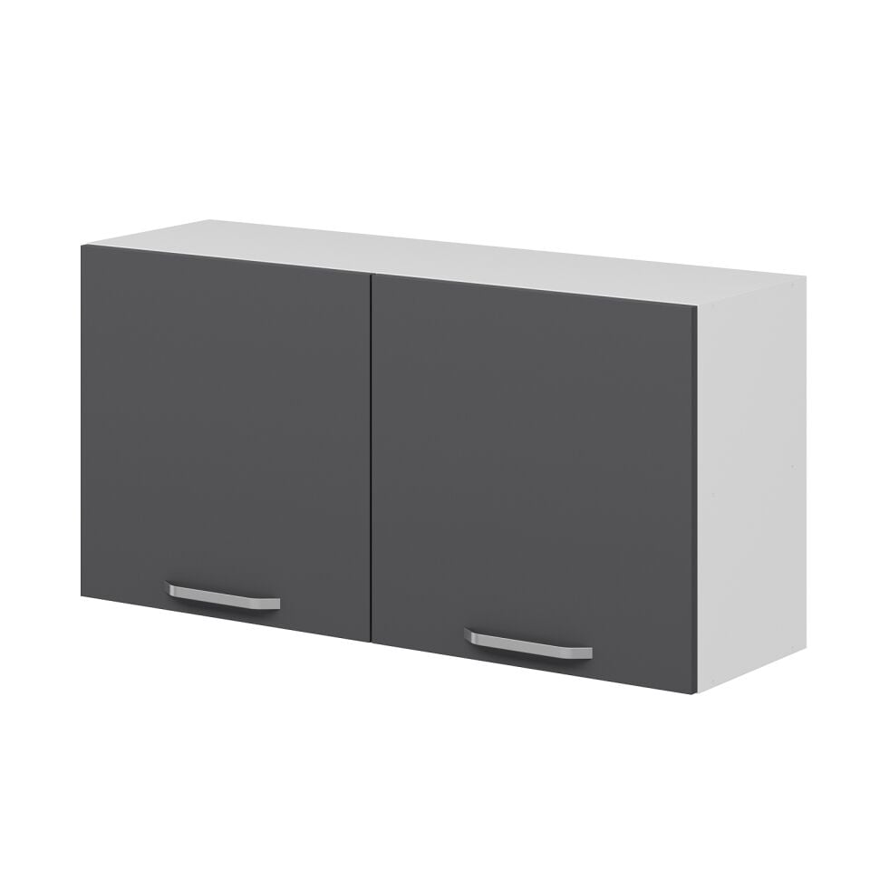 Alvinka Mutfak Modül Üst 2Dk1R 100-H60Cm Dolap Antrasit