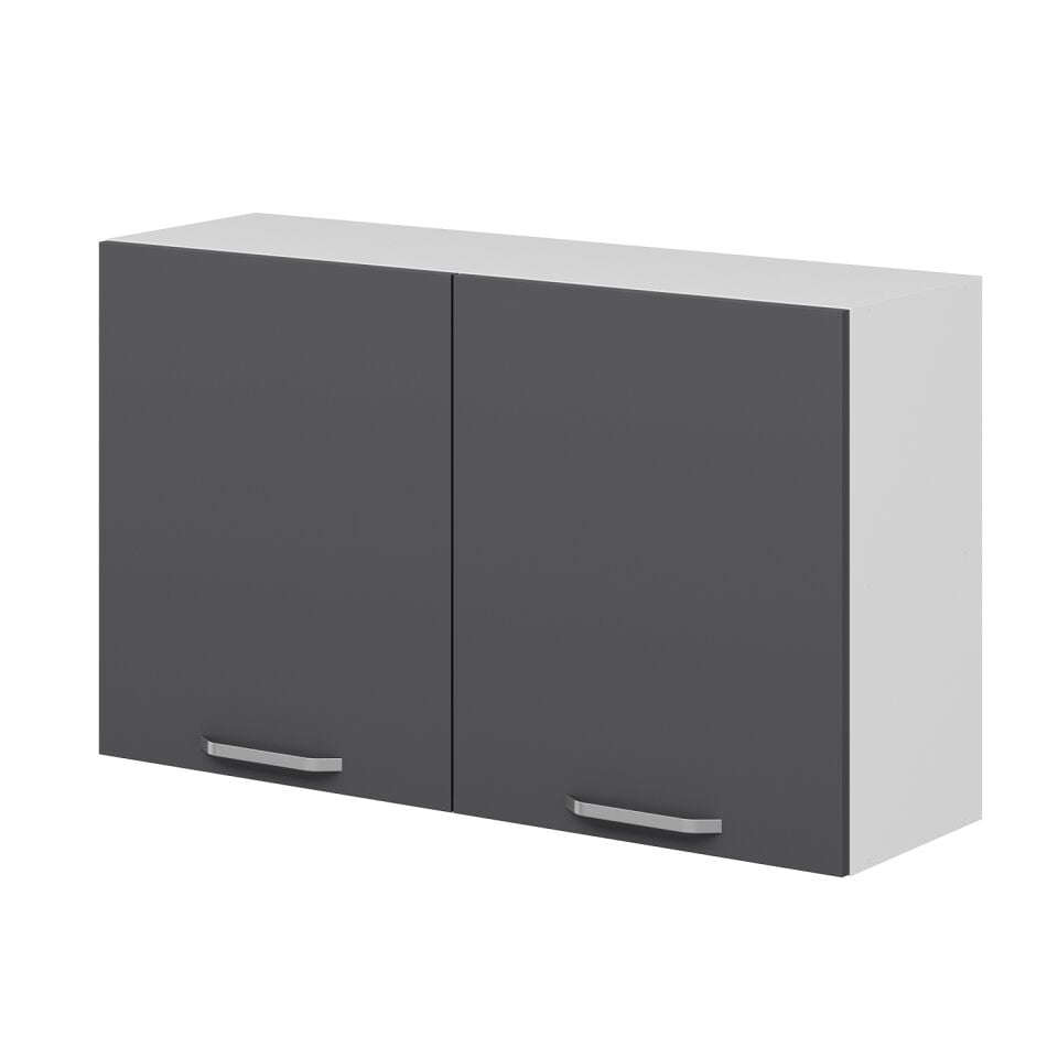 Alvinka Mutfak Modül Üst 2Dk1R 100-H72Cm Dolap Antrasit