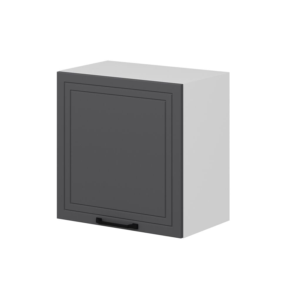 Alvinka Mutfak Modül Mbr_A Üst 1Dk 60-60-H72Cm Asp Dolap Beyaz Antrasit