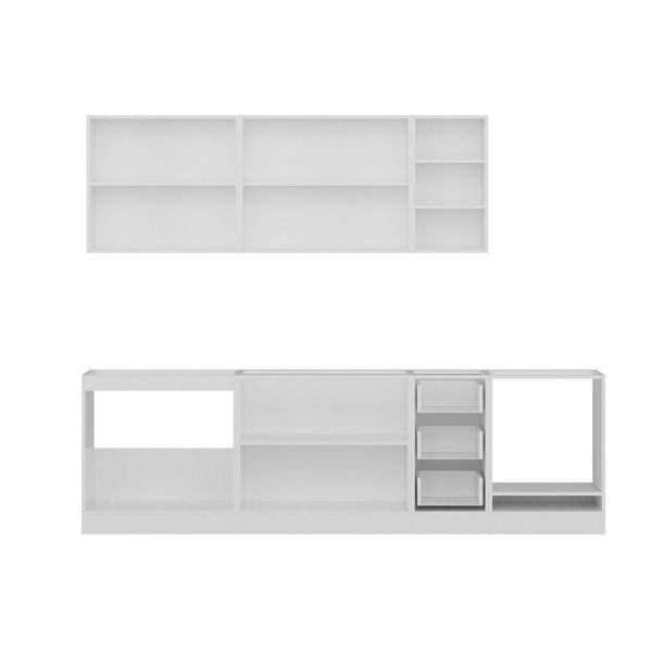 Minar 270 Cm Mutfak Dolabı Beyaz Dore 270-D6