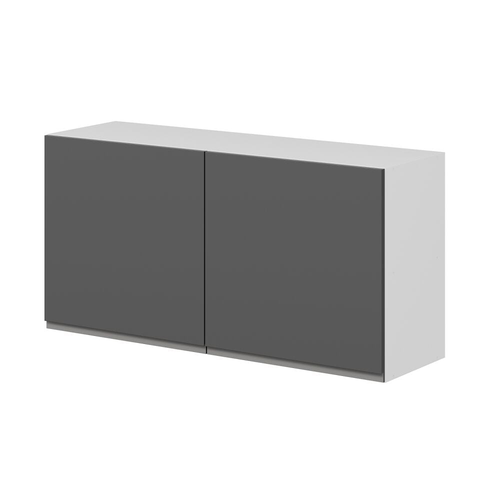 Alvinka Mutfak Modül J Kulp Üst 2Dk1R 100-H60Cm Dolap Antrasit