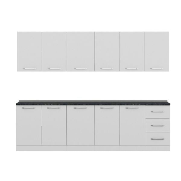 Minar 275 Cm Mutfak Dolabı Beyaz 275-B1