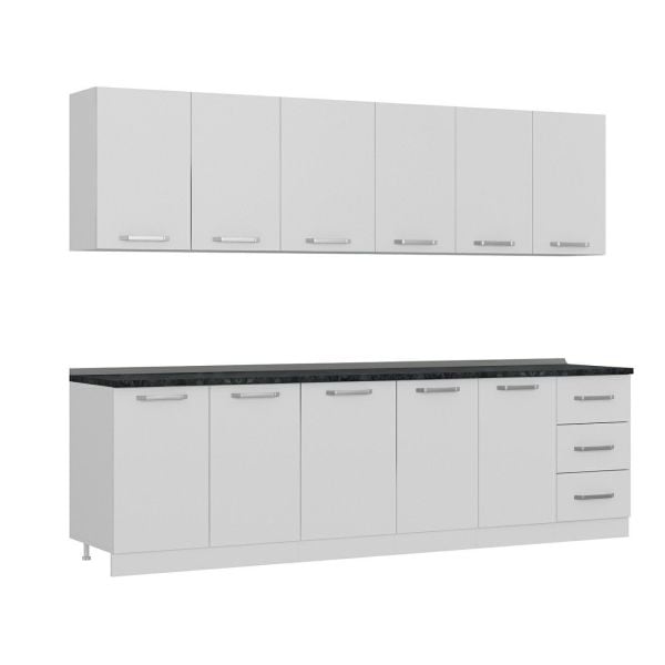 Minar 275 Cm Mutfak Dolabı Beyaz 275-B1