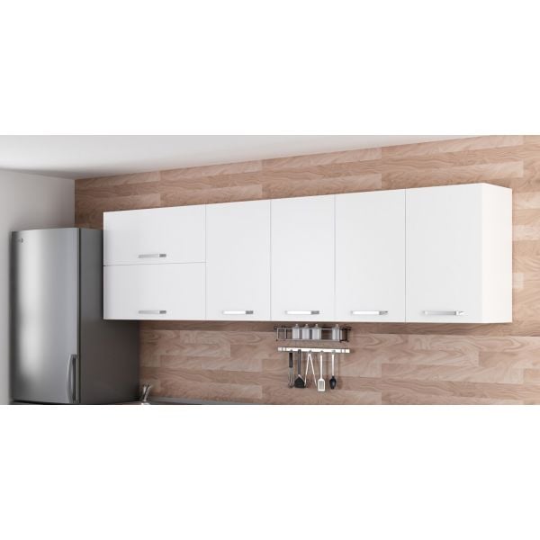 Minar 275 Cm Mutfak Dolabı Beyaz 275-B2-Üst Modül