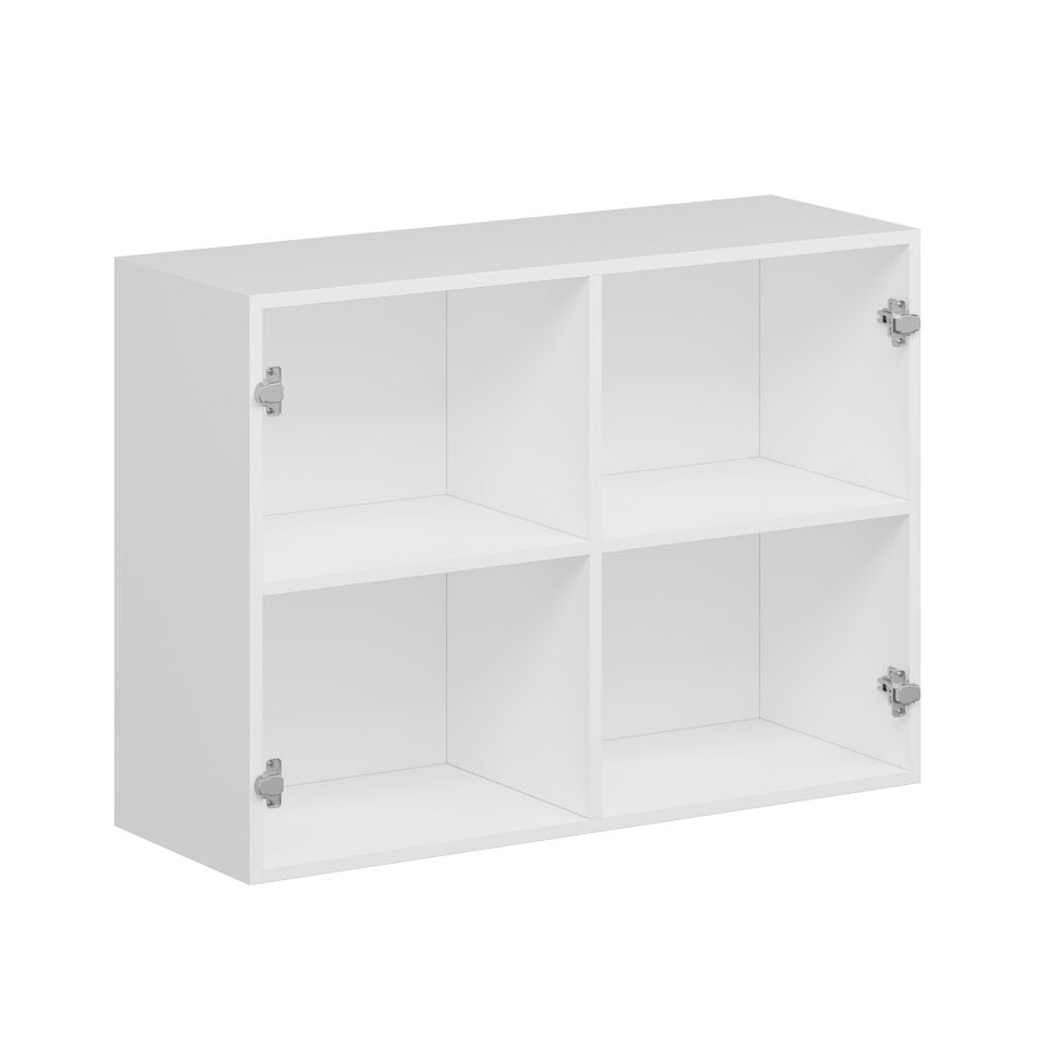 Alvinka Mutfak Modül J Kulp Üst 2Dk1R 100-H72Cm Dolap Beyaz