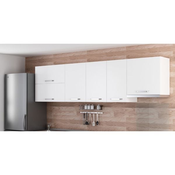 Minar 275 Cm Mutfak Dolabı Beyaz 275-B4-Üst Modül