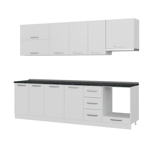 Minar 275 Cm Mutfak Dolabı Beyaz 275-B5