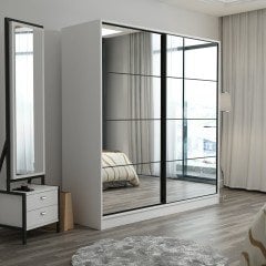 Minar Kale210Y 2K Sürgülü Dolap 220G - Byz Aynalı