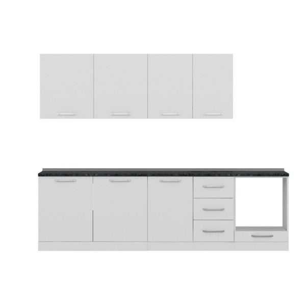 Minar 275 Cm Mutfak Dolabı Beyaz 275-B6