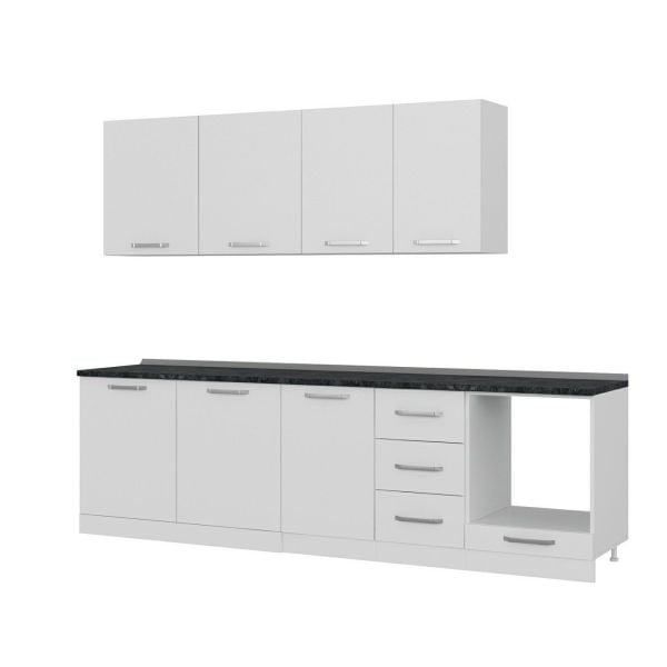 Minar 275 Cm Mutfak Dolabı Beyaz 275-B6